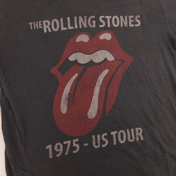 Rolling Stones 1975 US Tour Band Graphic T Shirt Womens Size Large L Black - Picture 4 of 9